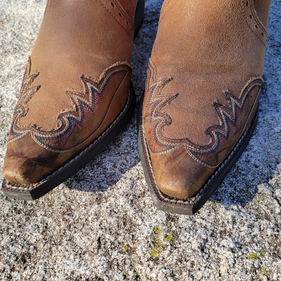 Ariat Dress Boots 9.5 Tan Multi - Picture 2 of 7